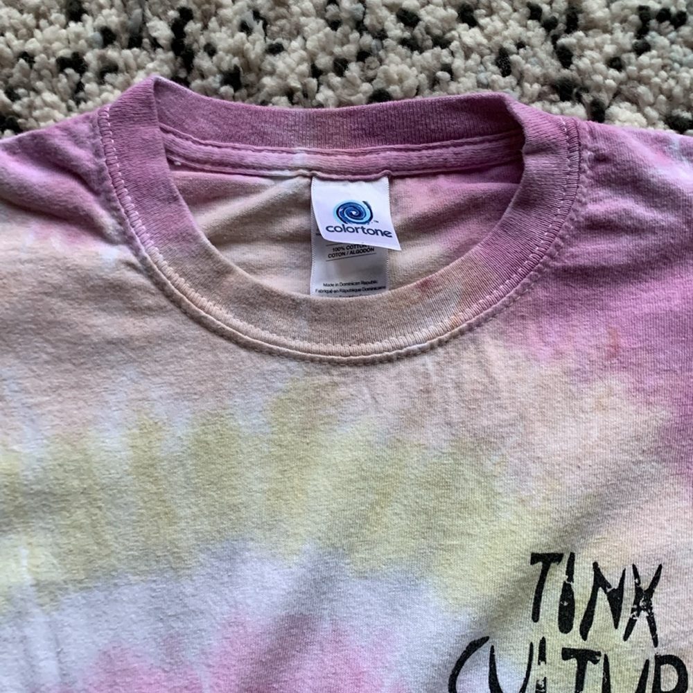 Tinx Culture Festival Colortone Tee Shirt Tie Dye Short Sleeve Coachella Medium - Picture 2 of 9